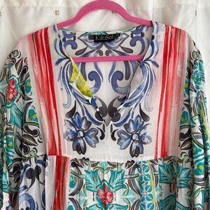 KikiSol Floral Boho dress - Multicolor